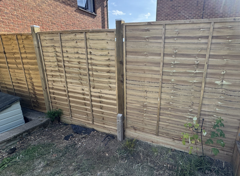 Isle of Wight Lap panel fence example